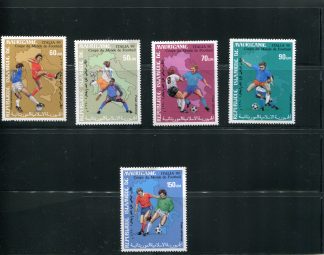 MAURITANIA 1990 CALCIO E CAMPIONATI MONDIALI YV.A263/267