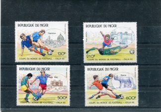 NIGER 1990 CALCIO E CAMPIONATI MONDIALI  YV.A362/65