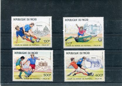 NIGER 1990 CALCIO E CAMPIONATI MONDIALI  YV.A362/65
