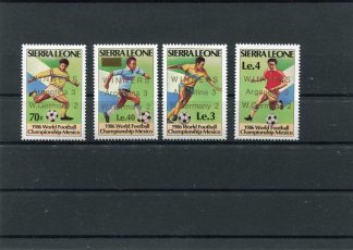 SIERRA LEONE 1986 CALCIO E CAMPIONATI MONDIALI YV.739/42