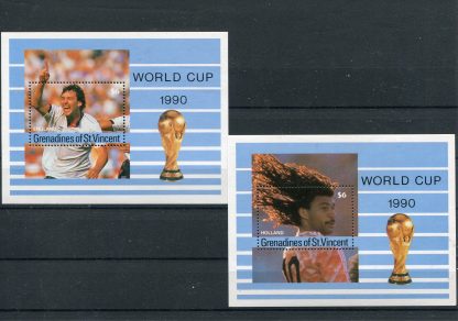 SAINT VINCENT E GRENADINE 1990 CALCIO E CAMPIONATI MONDIALI YV.BF41/42