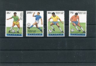 TANZANIA 1990 CALCIO E CAMPIONATI MONDIALI YV.476/79