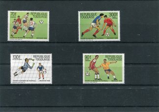TOGO 1986 CALCIO E CAMPIONATI MONDIALI YV.1202+A607/09
