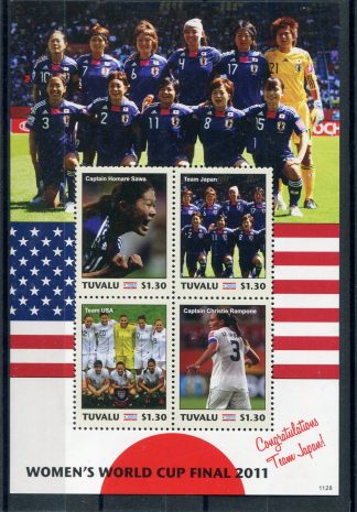 TUVALU 2011 CALCIO E CAMPIONATI MONDIALI YV.1569/72