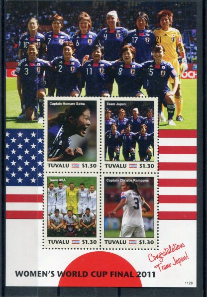 TUVALU 2011 CALCIO E CAMPIONATI MONDIALI YV.1569/72