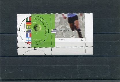 URUGUAY 2002 CALCIO, CAMPIONATI MONDIALI E BANDIERE YV2010/11