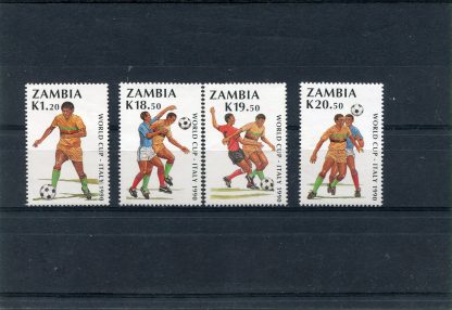 ZAMBIA 1990 CALCIO E CAMPIONATI MONDIALI YV.502/05