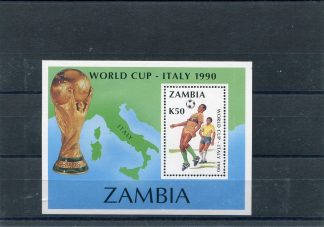 ZAMBIA 1990 CALCIO E CAMPIONATI MONDIALI YV.BF18