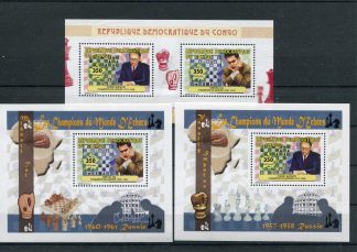 CONGO BELGA 2009 SCACCHI YV. BF SPECIALI 1883/84+1883A