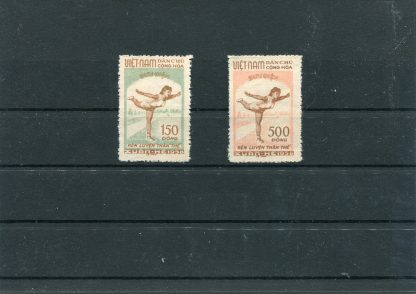 VIETNAM DEL NORD 1958 GINNASTICA ARTISTICA YV.135/36