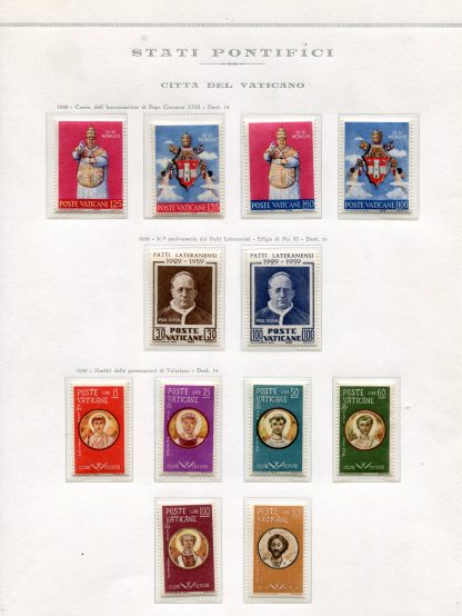 VATICANO 1958/1978 - COLLEZIONE PONTIFICATO GIOVANNI XXIII E PAOLO VI