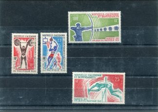 NUOVA CALEDONIA 1971 GIOCHI SUD PACIFICO YV.375/6+A122/23
