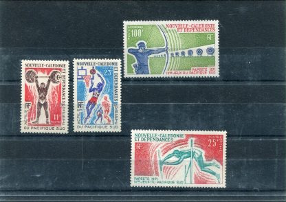 NUOVA CALEDONIA 1971 GIOCHI SUD PACIFICO YV.375/6+A122/23