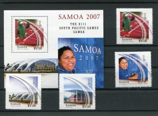 SAMOA 2007 GIOCHI SUD PACIFICO YV.1037/39+BF78