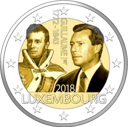 2018 LUSSEMBURGO 175º anniversario della morte del granduca Guglielmo I