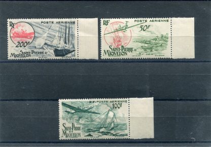 SAN PIERRE E MIQUELON 1947 NAVI YV.A18/20