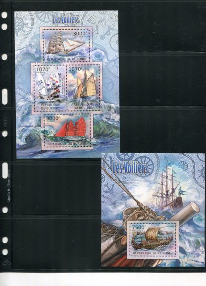BURUNDI 2012 VELIERI YV.1445/48+BF212