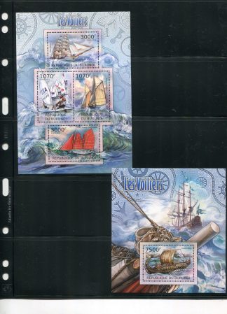 BURUNDI 2012 VELIERI YV.1445/48+BF212