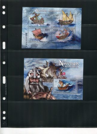 BURUNDI 2012 VELIERI YV.1846/49+BF301