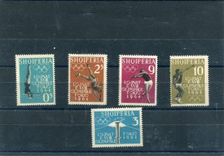 ALBANIA 1962 OLIMPIADI YV.576/80