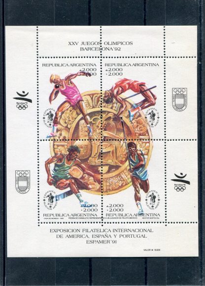 ARGENTINA 1990 OLIMPIADI YV.BF49