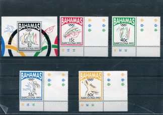 BAHAMAS 1992 OLIMPIADI ESTIVE YV.773/76+BF65