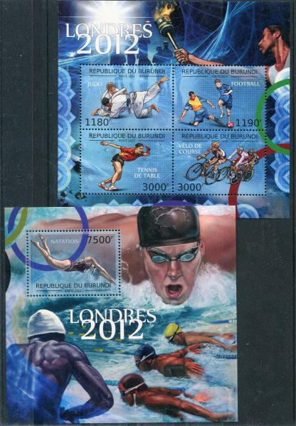 BURUNDI 2012 OLIMPIADI ESTIVE YV.1632/35+BF247