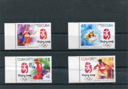 CUBA 2008 OLIMPIADI ESTIVE YV.4538/41