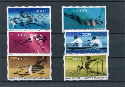 GERMANIA DEMOCRATICA (DDR) 1972 OLIMPIADI ESTIVE YV.1440/45