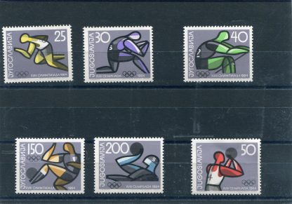 JUGOSLAVIA 1964 OLIMPIADI ESTIVE UNIF.973/78