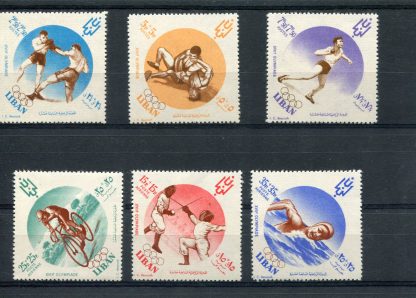 LIBANO 1961 OLIMPIADI ESTIVE YV.176/78+A207/09