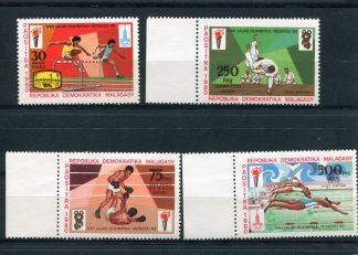 MADAGASCAR 1980 OLIMPIADI ESTIVE YV. 641/42+A180/81