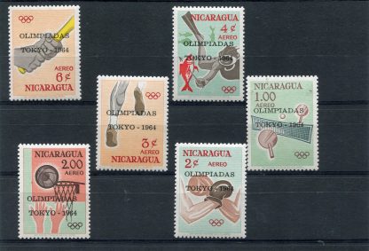 NICARAGUA 1964 OLIMPIADI ESTIVE YV.522/27