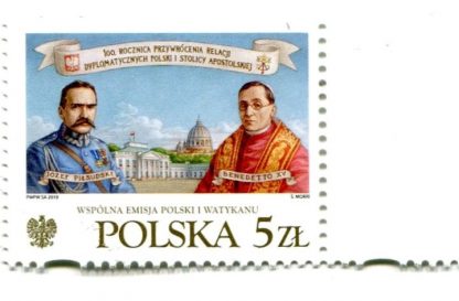 2019 - Relazioni diplomatiche tra Vaticano e Polonia - francobollo POLONIA