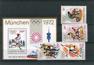 SENEGAL 1972 OLIMPIADI ESTIVE YV.368/71+BF10