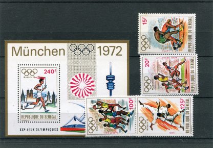 SENEGAL 1972 OLIMPIADI ESTIVE YV.368/71+BF10