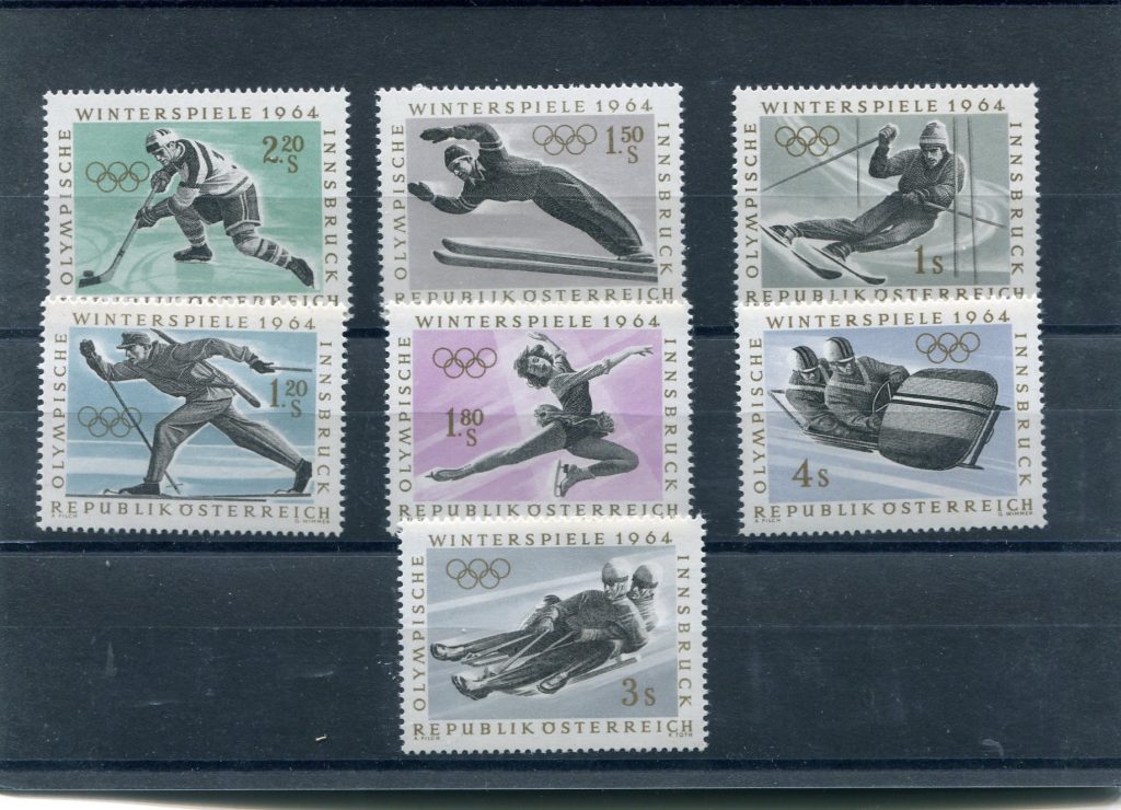AUSTRIA 1963 OLIMPIADI INVERNALI UNIF.974/80 RomanPhil Filatelia