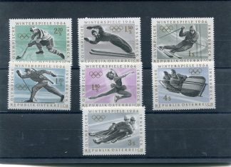 AUSTRIA 1963 OLIMPIADI INVERNALI UNIF.974/80