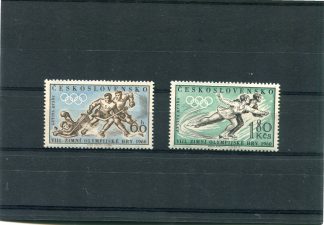 CECOSLOVACCHIA 1960 OLIMPIADI INVERNALI YV.1066/67