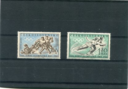 CECOSLOVACCHIA 1960 OLIMPIADI INVERNALI YV.1066/67