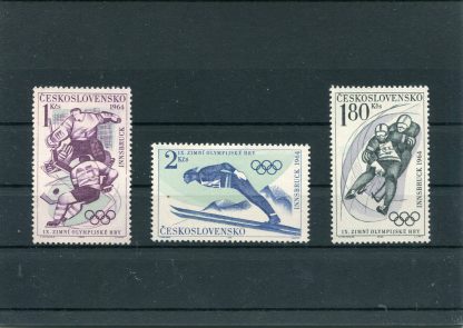 CECOSLOVACCHIA 1964 OLIMPIADI INVERNALI YV.1315/17