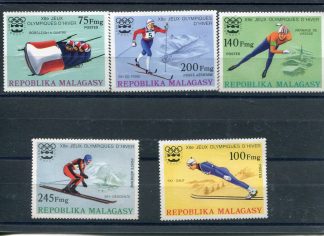 MADAGASCAR 1975 OLIMPIADI INVERNALI YV.573/75+A160/61