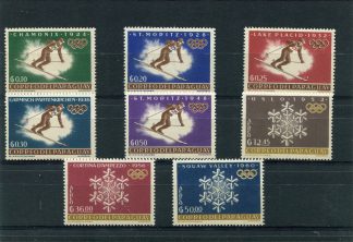 PARAGUAY 1963 OLIMPIADI INVERNALI YV.719/23+A358/60