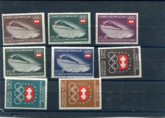 PARAGUAY 1963 OLIMPIADI INVERNALI YV.737/41+A370/72