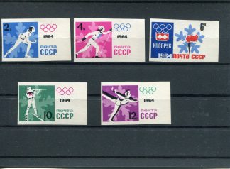 RUSSIA 1964 OLIMPIADI INVERNALI UNIF.2772/76 ND