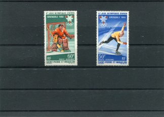 SAN PIERRE E MIQUELON 1968 OLIMPIADI INVERNALI YV.A40/41