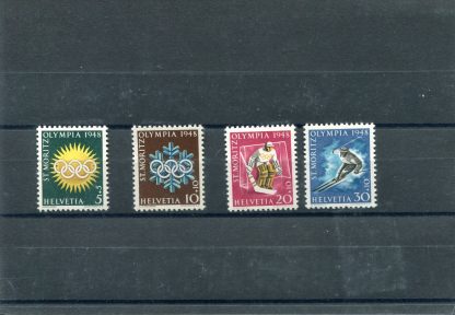 SVIZZERA 1948 OLIMPIADI INVERNALI UNIF.449/52