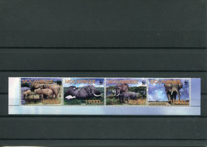 MOZAMBICO 2002 W.W.F. YV.1877/80