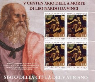 500° morte di Leonardo da Vinci Minifoglio