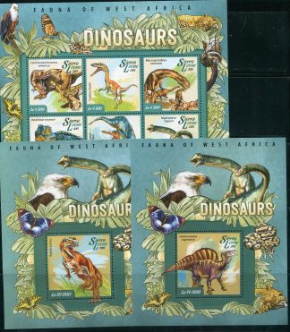 SIERRA LEONE 2015 DINOSAURI YV.4999/04+BF705/06